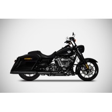 Zard Dual Slip-on Exhaust System for Harley Davidson Grand American Touring Motorcycles (114cc engines - Glides and Road King - 2021+)